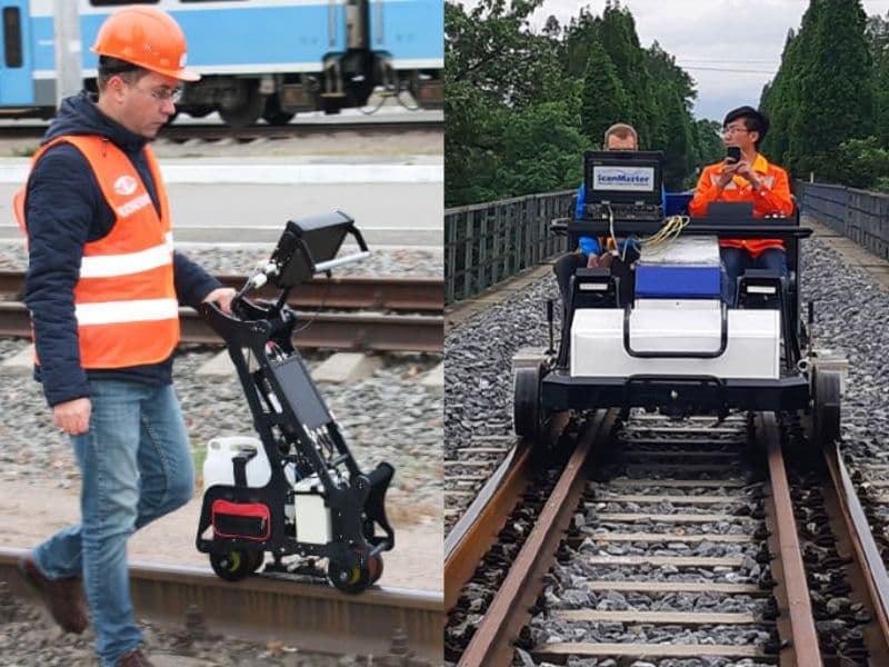 Ultrasonic Rail Detection Cart