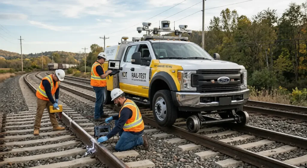 Advanced Hi-Rail Track Inspection Services & NDT Testing