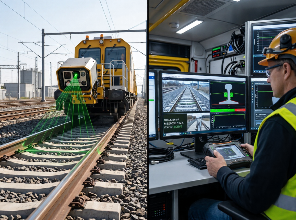 automatic vision based inspection of railway track