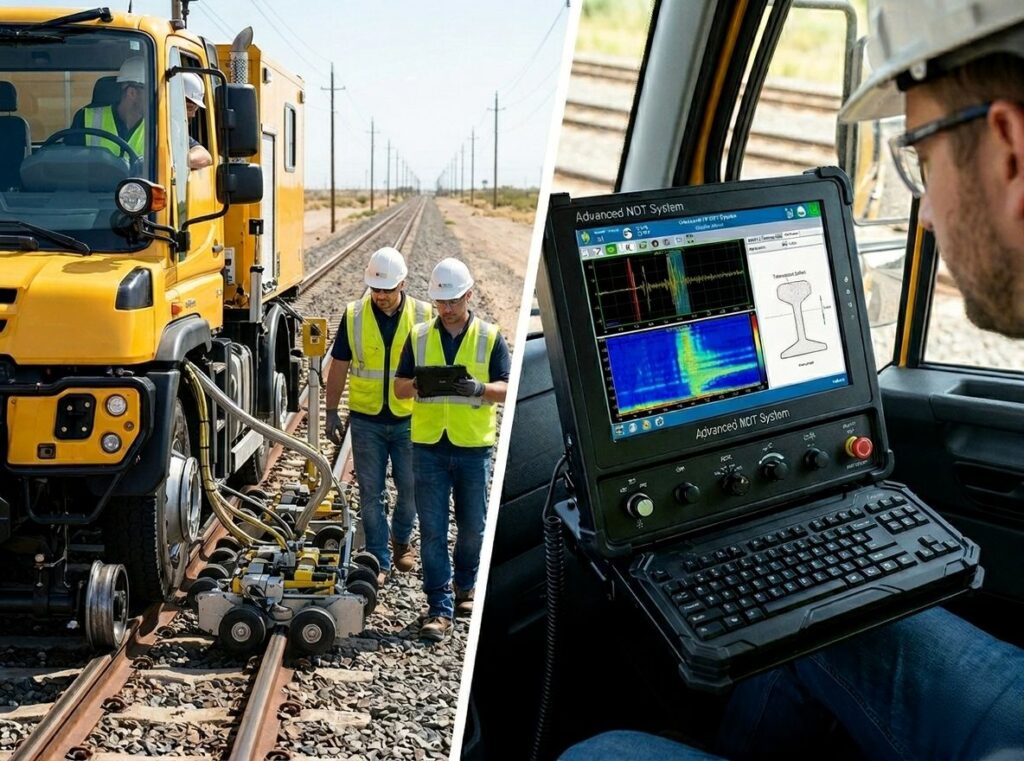 Mobile Ultrasonic Rail Testing System